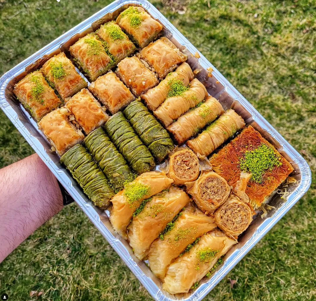 Baklava Platter - Traditional Mediterranean pastry with honey and nuts