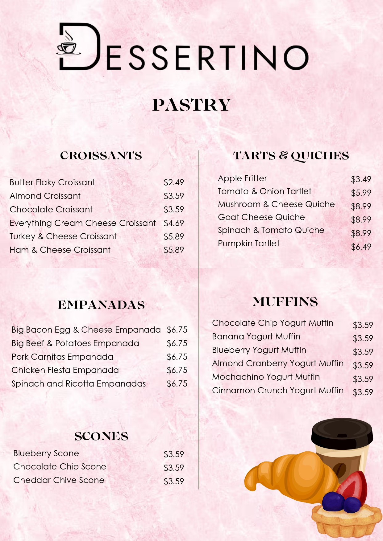 Menu Page 1