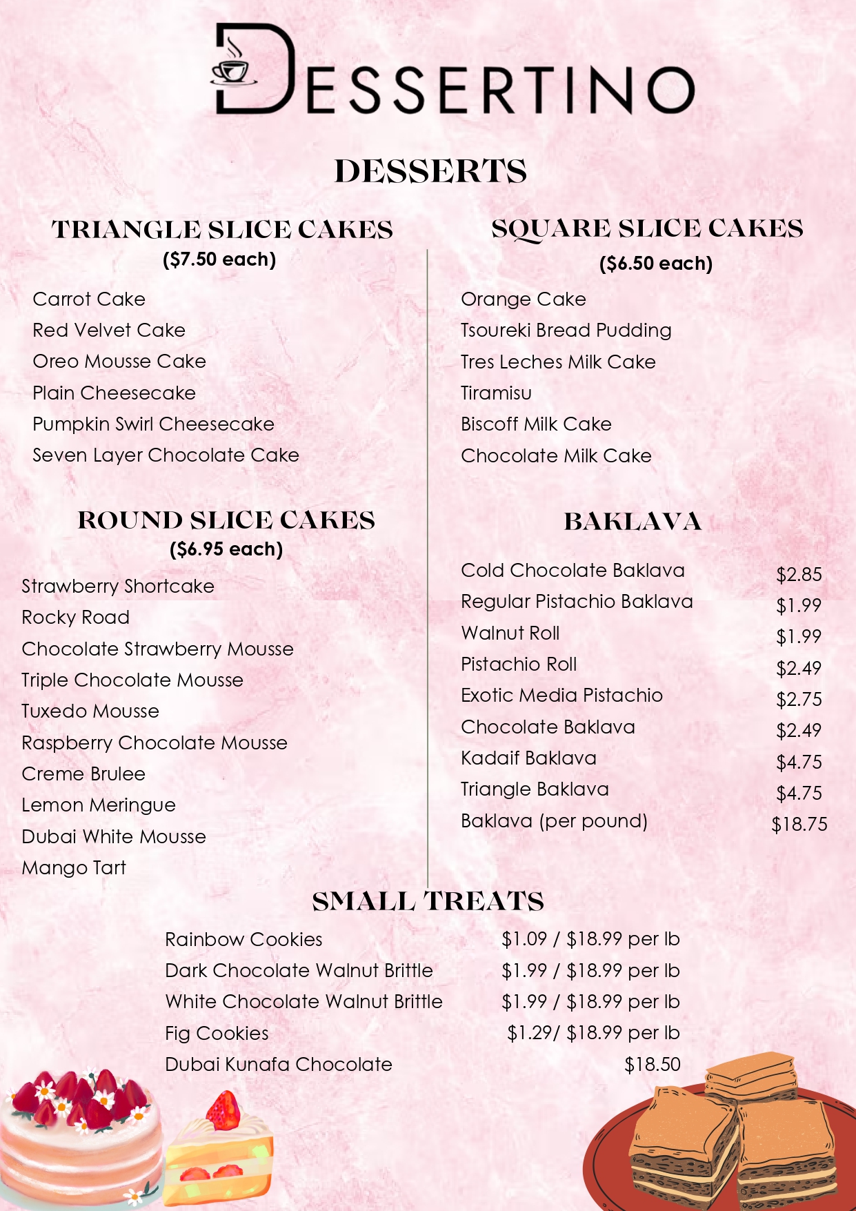 Menu Page 1