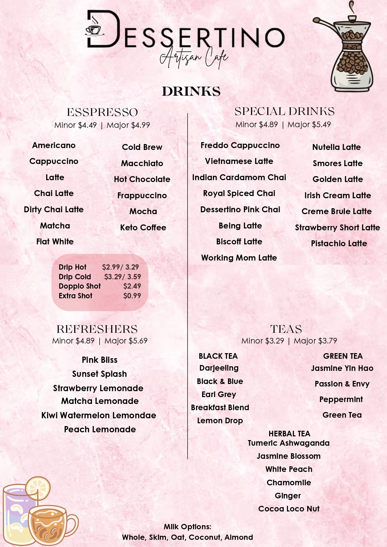 Menu Page 1